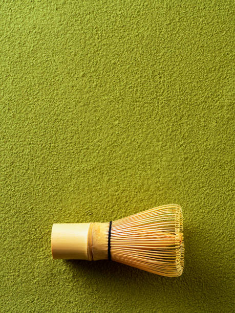 istock Powdered green tea Matcha and bamboo whisk 1220294785