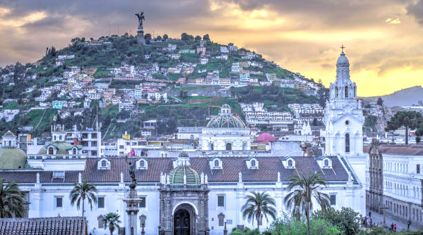 istock Quito landmarks at dusk, Ecuador 1220297246