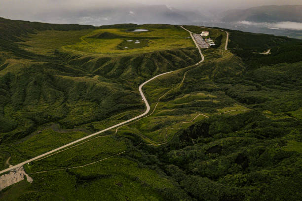 istock Mount Aso in Kumamoto, Japan 2019~2020. 1220299483