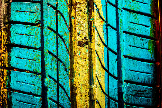 istock Colorful abstract background. Car tire texture. 1220302824