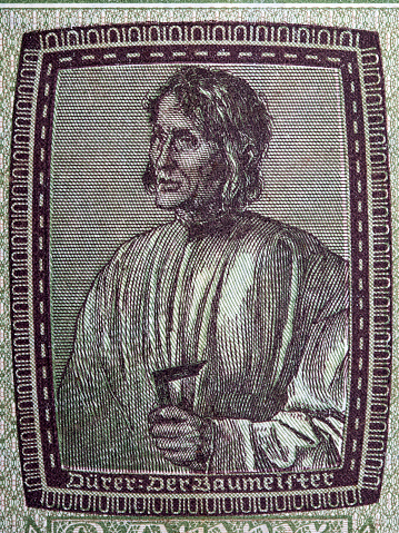 Durer DerBaumeifter a portrait from old German money - Reichsmark