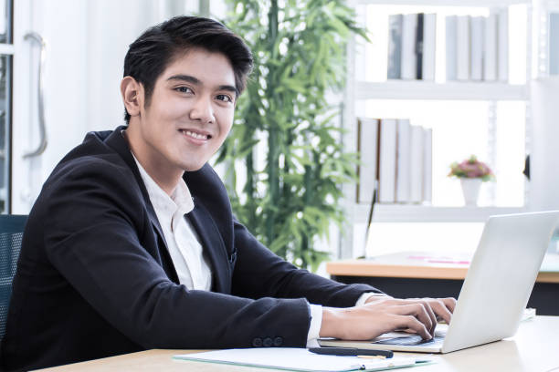 istock Business man is working in the office 1220308040