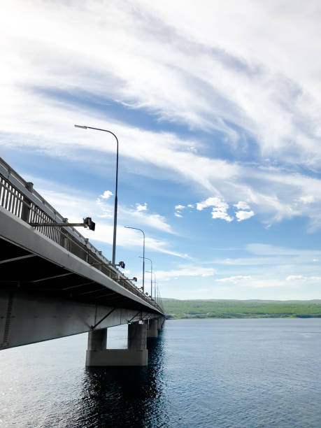 istock Low angle view of the bridge over the river 1220308247
