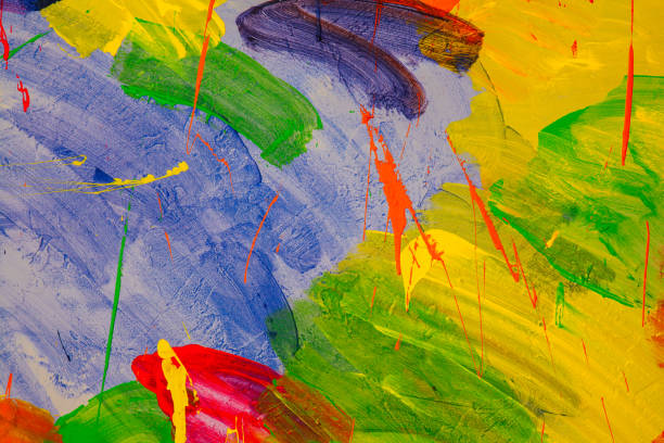 istock abstract color wall red blue green yellow painted 1220309066
