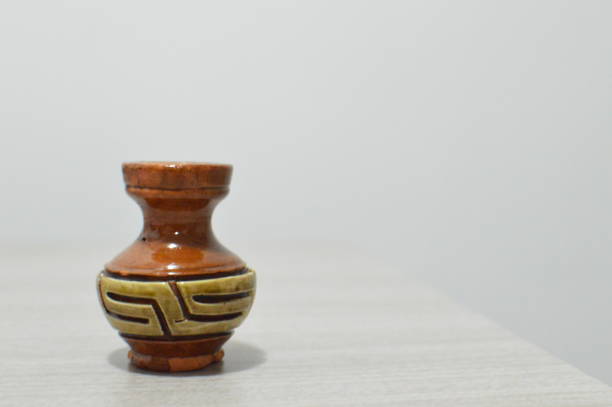 Miniature ceramics made of clay by the marajoara tradition, an indigenous tribe that inhabitants of Marajó Island, in Pará.