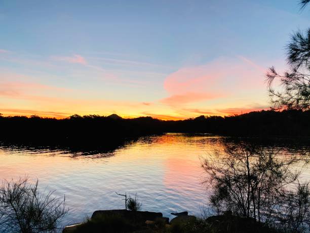istock Sunset on the Brunswick River, Brunswick Heads, NSW 1220317637