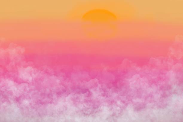 istock Color of sky with clouds for background, Soft clouds sky by hand drawn. 1220323280