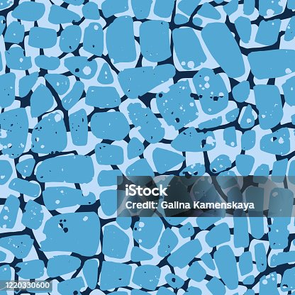 istock Abstract seamless pattern made of geometric shapes 1220330600
