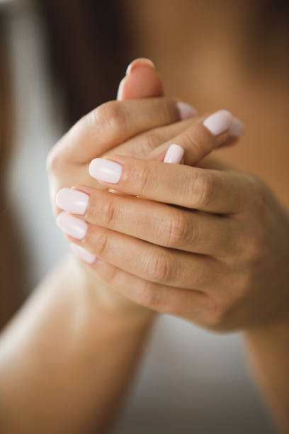 Manicure in process