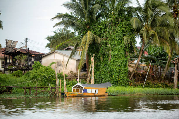 istock Malay Kampung Houses Kuching 1220330643