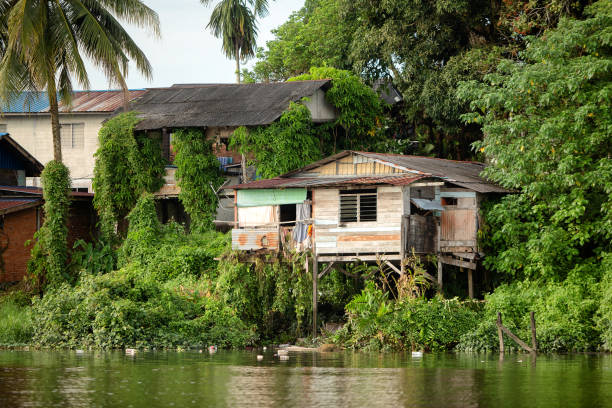 istock Malay Kampung Houses Kuching 1220331979