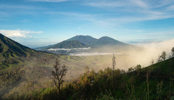 istock mystic moody view around Mount Ijen 1220332219