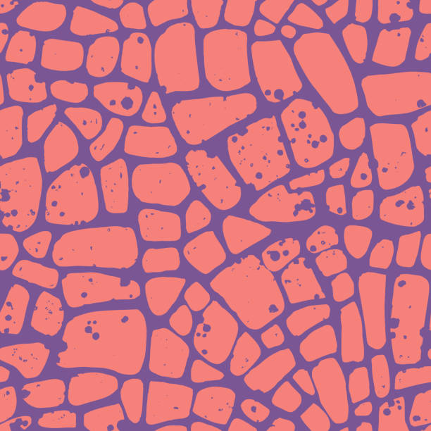 абстрактный бесшовный узор из геометрических фигур - backgrounds multi colored ornate pattern stock illustrations