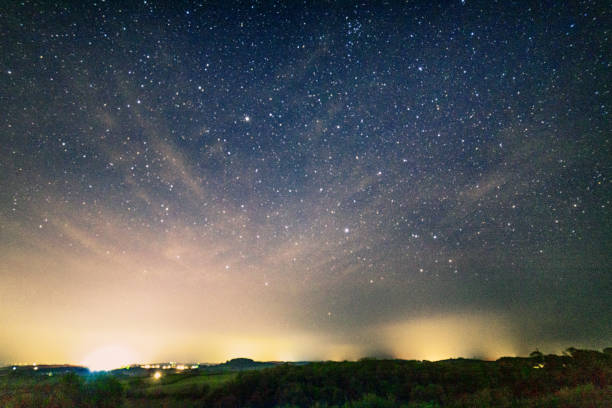 istock Farlacombe Farm, April night 1220332851