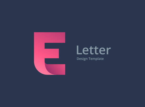Letter E logo icon Letter E logo icon letter e stock illustrations