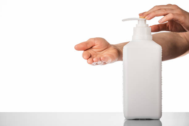 istock Cleaning supplies isolated 1220337525