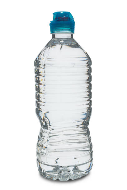istock A Plastic water bottle with clipping path isolated on a white background. 1220337666