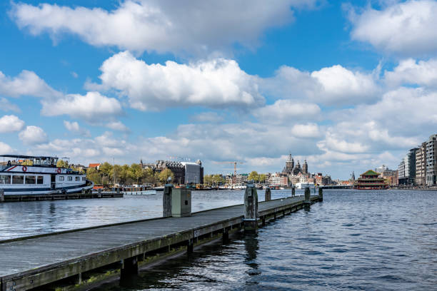 istock View across the Amstel river in Amsterdam 1220342058