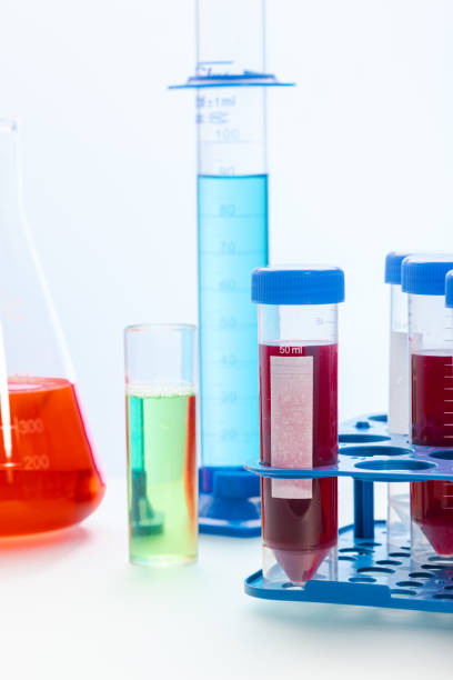 istock Labolatory Biochemistry Equipment on Table. Coronavirus Covie-19 Vaccine Research 1220343076