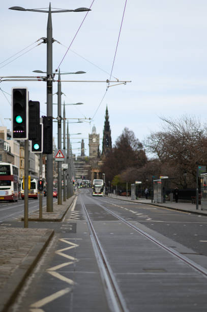 istock Empty Princess Street during Covid-19 lockdown 1220344814