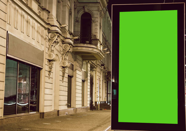 istock Blank citylight for advertising at the city around, copyspace for your text, image, design 1220347196