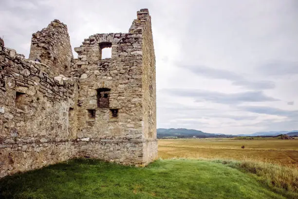 Photo of Ruthven Barracks by Ruthven in Badenoch, Scotland in Europe UK. Built in 1719.