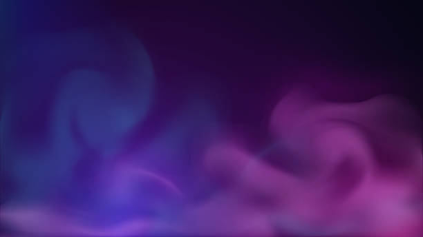 青とピンクの煙と背景 - swirl abstract smoke backgrounds点のイラスト素材／クリップアート素材／マンガ素材／アイコン素材