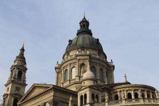 istock Dome of cathedral Saint Istvan's basilica with sky view 1220355052