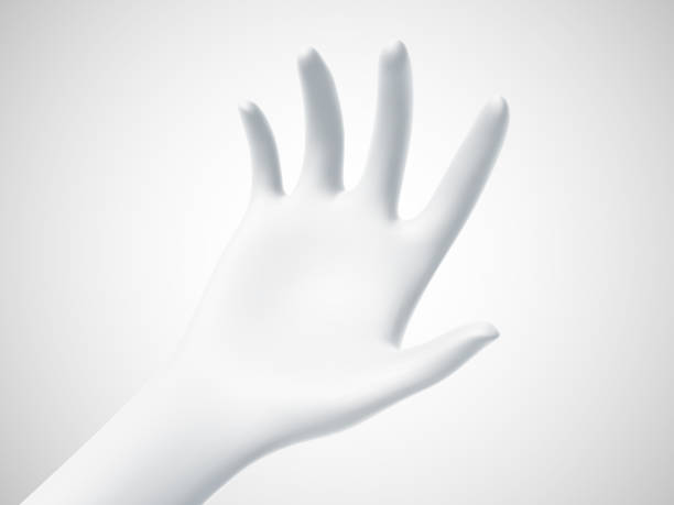 istock White open palm offering something. Concept of charity, care and online support. 1220355424