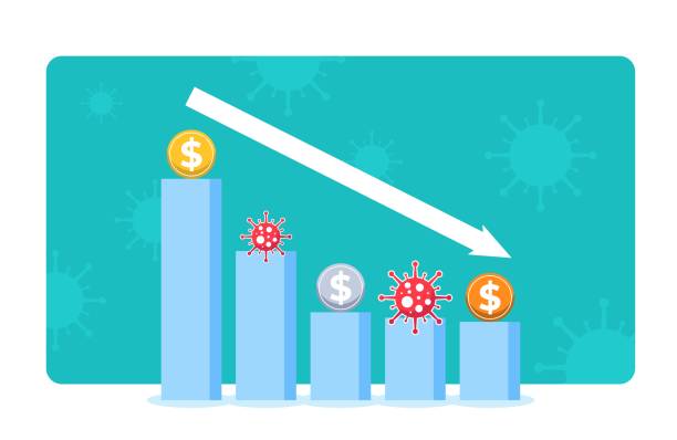 istock GDP - gross domestic product - growth stagnation due to COVID-19 pandemic lockdown. 1220356238