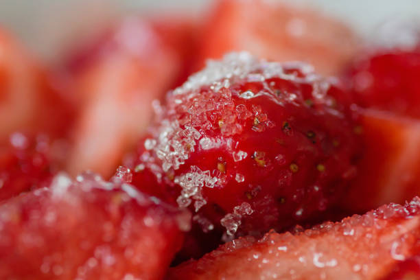 Strawberries with sugar