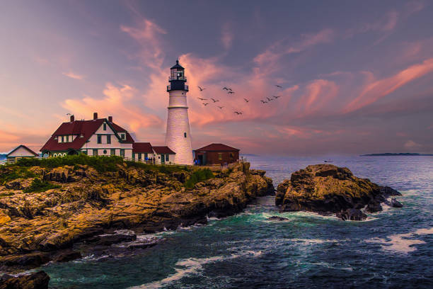 istock Morning Colors at Portland Head Lighthouse 1220358984