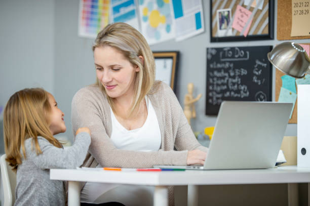 istock Mother works from home 1220361916