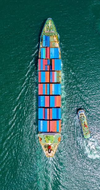 istock Container Ship Vessel Cargo Carrier. import export logistic and export products worldwide 1220362309