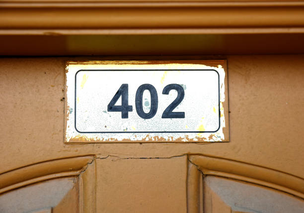 istock wooden dorr with Door no.402 1220365477