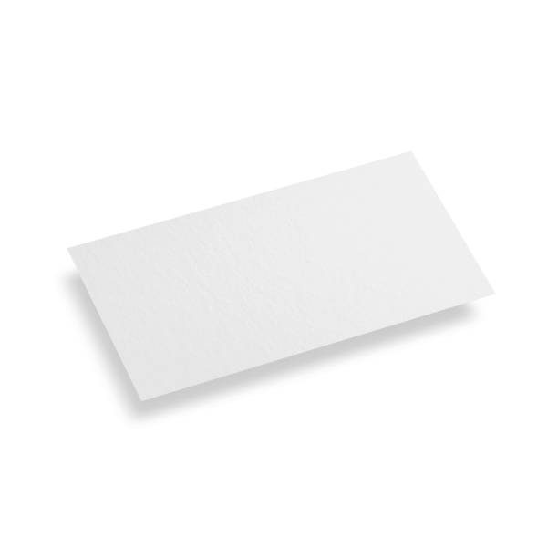 istock White blank paper business card mockup template on isolated white background, 3d illustration 1220365501