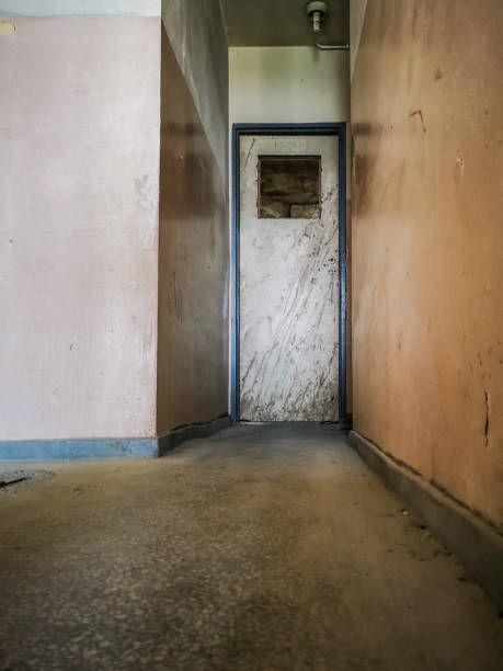 istock Urban exploration of attic of old skyscraper 1220366170