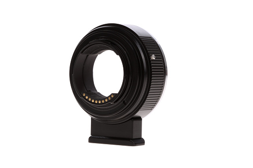 camera adapter ring on white background