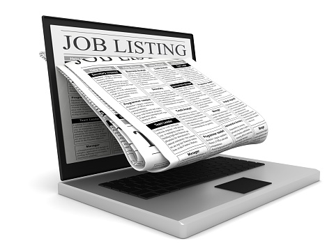 Newspaper job search listing unemployment online