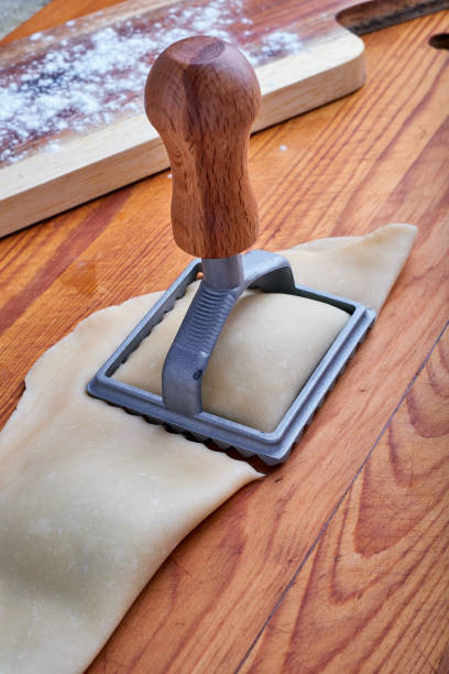 Making of ravioli