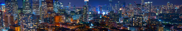 istock An aerial view of Toronto, Canada at night 1220373848