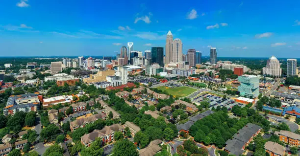 Photo of Aerial view of Uptown Downtown Charlotte North Carolina