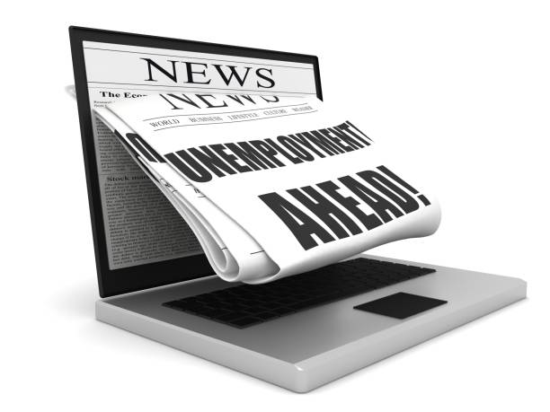 istock Newspaper unemployment ahead financial crisis 1220376901