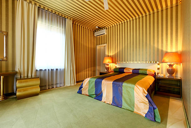 istock Interior luxury apartment, comfortable bedroom 122038002