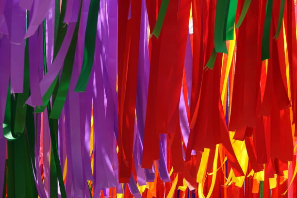 istock Colorful Ribbon Mobile for Background 1220383465