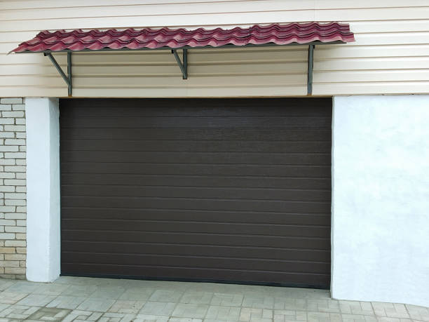 istock The Dark automatic gates in garage for car 1220384023