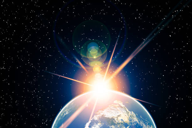 istock Planet earth and fascinating sunrise. Science. 1220384895