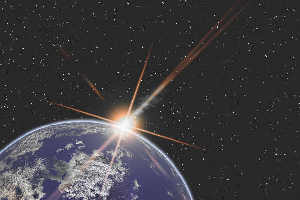 istock Planet earth and fascinating sunrise. Science. 1220384897