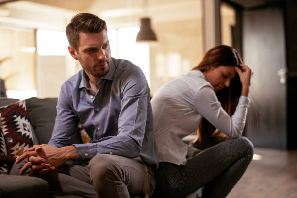 istock Unhappy young couple 1220385847