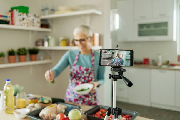 istock Senior Female Vlogger 1220385858